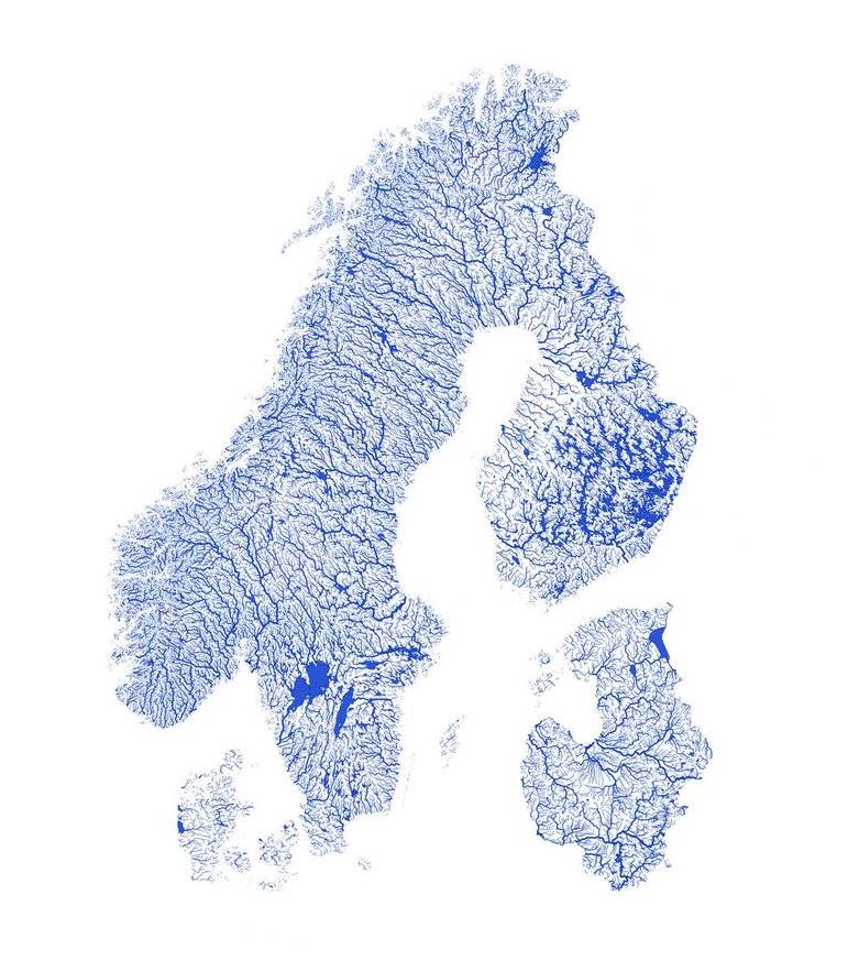 Scandinavian Rivers Map Discover the Best Maps of Scandinavia